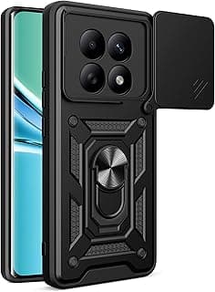 Case Cover Shock resistant UNBLACK Sliding CamShield TPU + PC Compatible with Redmi Note 15 4G/5G (Black)