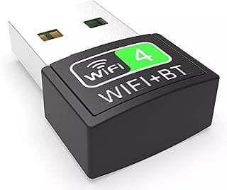 WD03 USB WiFi Bluetooth Adapter 4.0 for PC and WiFi Adapter Wireless Network External Receiver Compatible with All Windows 10/8/7/XP, Mouse, Keyboard, Headset, Speaker