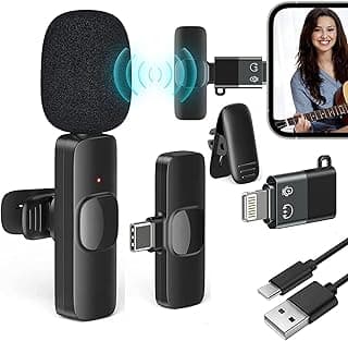 K8 Wireless Microphone, Plug and Play Lavalier Microphone