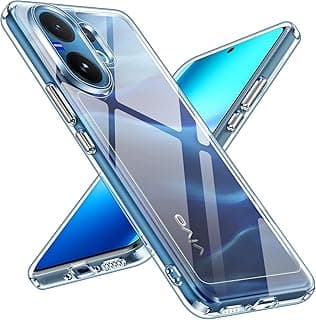 HD Clear Never Yellow Case for Vivo V60 5G, Military Protection, Shockproof Mobile Phone Case, Scratch Resistant, Hard PC Transparent Protective Case, Slim Clear Bumper Case