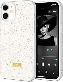 Case For iPhone 11 (6.1-Inch) Case Glitter, Sparkle Diamond Crystal Bling Case with Bling, Ultra Thin Lightweight Full Body Shockproof Anti-Scratch Protective Cover (White)