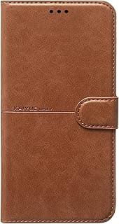 Full Protection Leather Flip Cover 360 Degree Protection - Flip Leather Case Compatible with Honor X9D (Brown)
