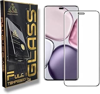 شاشة حماية متوافق مع Honor X9C من الزجاج المقوى بدرجه صلابة 9H مقاوم للصدمات ومقاومة السقوط يدعم بصمات الأصابع مقاوم للخرابيش مع ملمس ناعم لطيف