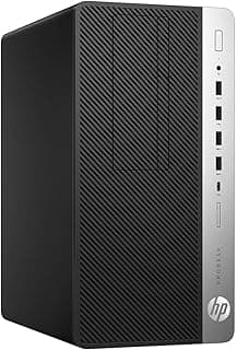كمبيوتر مكتبي اتش بي برو ديسك 600 G3، معالج انتل كور i5 (جيل سابع) 7500 3.4 جيجاهرتز، 8GB DDR4 SDRAM، هارد HDD 500 جيجابايت، ويندوز 10 64 بت، مايكرو تاور، أسود جيت، ناسخ دي في