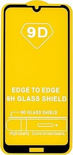 9D Tempered Glass for Huawei y6 2019 Full Screen Protector - Black Frame
