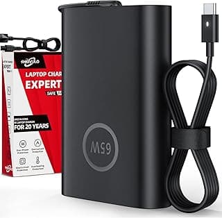 شاحن من شيفولو بتقنية USB Type-C، متوافق مع أجهزة الحاسوب المحمولة من ديل وكروم بوك، بقدرة 65 و45 وات