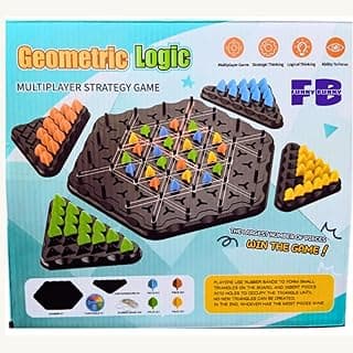 Funny Bunny Geometric Triangle Chess Game, Family Entertainment Series for Kids and Adults