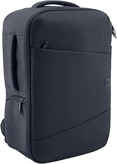 Creator HP 16.1" Laptop Backpack for Computer and Tablet with Padded Inner Pockets and Dividers with Waterproof Cover Made with Recycled Material, Dark Blue