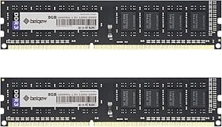 ذاكرة DDR3 رام سعة 16GB (2x8G) بسرعة 1600MHz طراز PC3-12800 CL11 1.5V للكمبيوتر المكتبي ذاكرة DIMM 240 دبوس غير مخزنة مؤقتة وبدون عامل تصحيح الخطأ من بيكيو