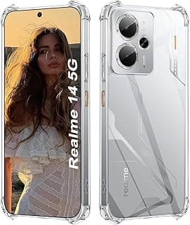 Shockproof Back Case Cover with Best Camera Protection Compatible with Realme 14 5G / Realme 14T 5G, Shockproof Case Reinforced Edges Protection (Realme 14 5G / Realme 14T 5G)