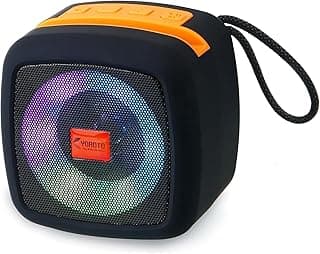 Portable Bluetooth Speaker with RGB Lights, 8W Super Bass, USB, FM Radio, TF Card Support, Wireless Sound System for Mobile Devices and laptop (ST020)