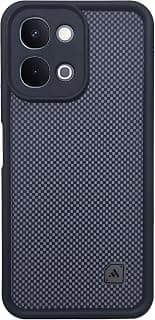 جراب ظهر Xpress Carbon لهاتف Vivo Y05 4G، سيليكون ناعم مطفي، حماية للكاميرا، نحيف ومضاد للصدمات (أسود)