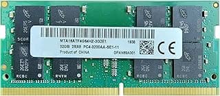 لابتوب عالي الاداء 32GB DDR4 RAM 3200Mhz ذاكرة RAM سوديم 1.2 فولت 260 دبوس متوافق مع ميكرون 32GB RAM DDR4 MTA16ATF4G64HZ-3G2E1 - (ضمان 3 سنوات)
