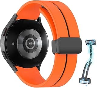 Dl3 Mobilak Strap Silicone Magnetic Buckle 20MM For Samsung Gear Sport/Watch 6/5/4/5 Pro 45mm/S2 classic/active 2 40mm 44mm/Amazfit GTS 2/2e/GTS 3/3 Pro/GTS 4/GTS 2 Mini/3 Mini/4 Mini/Bip 3/Bip 3 Pro