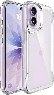 Dl3 Mobilak for iPhone 17 Case Transparent, Heavy Duty Durable 3-Layer [Not Yellowing][Military Grade Drop Protection] Shockproof/DropProof Protective Cover - Clear