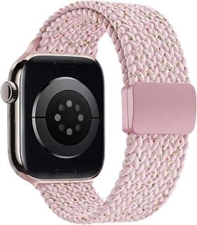 سوار رياضي سولو لوب متوافق مع ساعة ابل 42mm 44mm 45mm 46mm 49mm للرجال والنساء، حزام مغناطيسي مرن لساعة ابل سيريس 11 10 9 8 7 6 5 4 3 Ultra 3 2 1 SE SE2