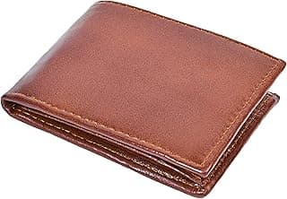 Classic Men's Bifold Wallet, Genuine Leather. (Beige)