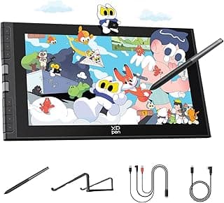 Artist12 (Gen3) 11.9" Drawing Tablet with Screen | X4 Pen 16K Pressure | Dial Wheels+8 Keys | AG Etched Glass Portable Art Drawing Tablet Compatible with Windows/macOS/Android/ChromeOS/Linux