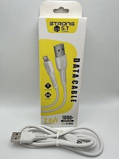 S.T Strong ST-DC15 Micro USB Fast Charging Cable 2.4A, 1 Meter Nylon Braided with Reinforced Anti-Break Joint - كابل شحن ميكرو ضد القطع