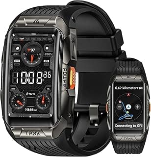 KOSPET TANK X2 Ultra Single Band Rugged Smartwatch – Black, Military-Grade Durability, AMOLED Display, Waterproof, Fitness & Health Tracking