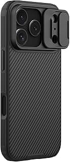 Nillkin CamShield Pro Magnetic Case for Apple iPhone 17 Pro – Rugged Hybrid Armor with Sliding Camera Shield, MagSafe Ring, Corner Airbags & Matte Texture – Black