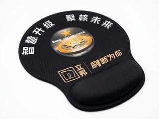 Comfort Gaming Mouse Pad with Gel Wrist Support, Black Color, Ideal for Office & Gaming, All-Day Comfort