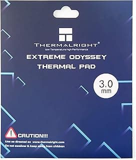ثيرمال رايت Odyssey وسادة حرارية 12.8 W/mK، 120x120x3مم، مقاومة للحرارة، غير موصلة للكهرباء، للابتوب/كرت شاشة/معالج
