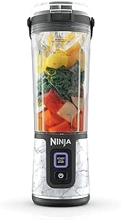 Blast Portable Blender, Cordless, 18oz. Vessel, Personal Blender for Shakes & Smoothies, BPA Free, Leakproof Lid & Sip Spout, USB-C Rechargeable, Dishwasher Safe Parts, Marble White, BC152MW