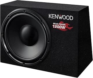Kenwood KSC-W1200B Ground Shaking 30cm Subwoofer with Shallower Box