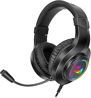 سماعة رأس للألعاب H260، RGB، 3.5 ملم + USB من ريدراجون، لون أسود