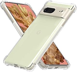 Case Compatible with Google Pixel 8, Cover Silicone Transparent TPU Gorilla Anti-shock Protector Camera Shockproof Corners - Clear