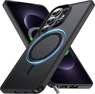 [رقم 1 مغناطيسي] جراب لهاتف سامسونج Galaxy S26 Ultra مع MagSafe [شفاف مطفي] [مقاوم للبصمات] [حماية عسكرية ضد الصدمات] جراب صلب مع سيليكون ناعم لهاتف Galaxy S26 Ultra