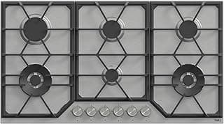 Built-In Gas Hob, 90 CM,Stainless Steel, 6 Burners, Turkey