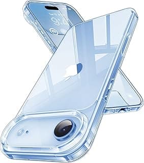جراب شفاف كريستالي لهاتف iPhone 17 Air، مقاس 6.5 بوصة، TPU مضاد للاصفرار، حماية ضد الصدمات - شفاف