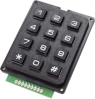 لوحة مفاتيح مصفوفة (Matrix Keypad) قياسية 12 مفتاح (3×4)