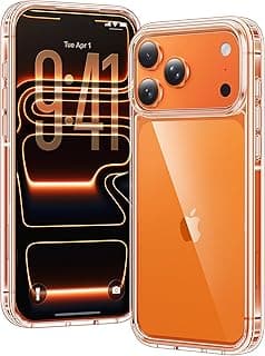 جراب شفاف لهاتف iPhone 17 Pro Max، نحيف للغاية، غطاء TPU مقاوم للصدمات، مضاد للاصفرار، كريستالي