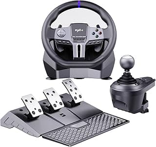 عجلة قيادة PXN V9 GEN2 للكمبيوتر، عجلة قيادة PS4 مع ناقل حركة، دواسات Hall Effect، ناقل 6+R، تطبيق، عجلة قيادة للسباقات لأجهزة Xbox Series X/S، Xbox One، PC، PS4، PS3