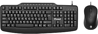 كومبو كيبورد وماوس سلكي ST KC6000 USB، تصميم مريح مع 10 أزرار اختصار للوسائط، مفاتيح مطبوعة بالليزر، ماوس بصري دقيق، تشغيل فوري للكمبيوتر واللابتوب