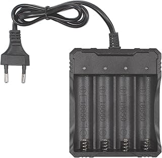 شاحن بطاريات ليثيوم أيون 4 منافذ 1200mAh