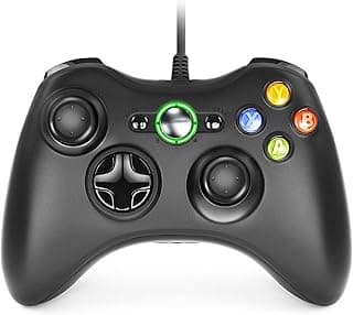 Dhaose Xbox 360 Game Controller, Wired USB, Joystick, Joypad, Compatible for Microsoft Xbox 360, PC Windows 7/8/8.1/10