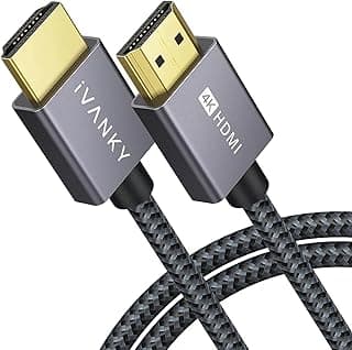 HDMI Cable 4K 3.3 ft, iVANKY High Speed 60Hz HDMI 2.0 Cable, 18 Gbps, 3840x2160p,3D,32AWG,HDCP 2.2, ARC, Dolby TrueHD,Compatible with Blu-ray Player, DVD Player, Fire TV,Ultra HD TV, Monitor,and More