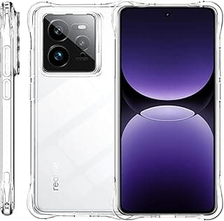 جراب سيليكون شفاف لهاتف Realme GT7 Pro/GT 7 Pro، زوايا حماية ضد الصدمات، جراب حماية شفاف، جراب موبايل من TPU مرن