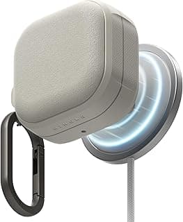 جراب لسماعة سامسونج Galaxy Buds 4 Pro / 4 - Onyx مغناطيسي رمادي دافئ | متوافق مع MagSafe، رفيع وخفيف، ملمس مقاوم للأوساخ، قبضة جانبية غير قابلة للانزلاق، جراب حماية ممتص للصدمات