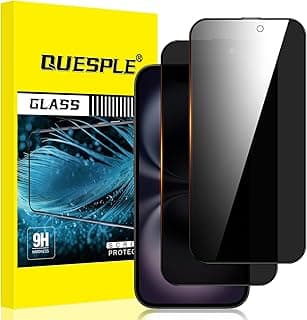 2 Pieces Privacy Screen Protector for iPhone 16 Plus 6.7 Inch (Privacy Glass) Anti Spy Tempered Glass Film, 9H Hardness/Ultra Resistant/Bubble Free