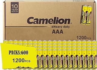 AAA R03 1.5V Zinc-Carbon Batteries, 2-Pack 600