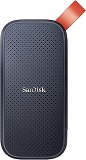 هارد SSD خارجي محمول 2TB (مجدد) سعة 800 ميجابايت/ثانية R، USB 3.2 الجيل الثاني بهيكل متين مع حماية من السقوط حتى 2 م وكابل نوع سي الى نوع ايه من سانديسك، متوافق مع أجهزة الكمبيوتر الشخصي وماك