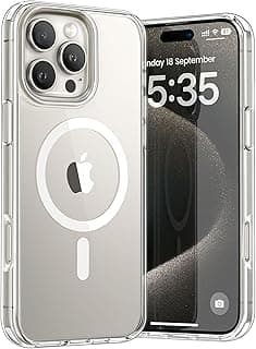 Magnetic Cover for iPhone 16 pro max Compatible with MagSafe 6.9 Inches, Case with Magnets Ultra Thin Soft Silicone TPU and PC Back Shockproof Protective Case for iPhone 16 pro max, Transparent