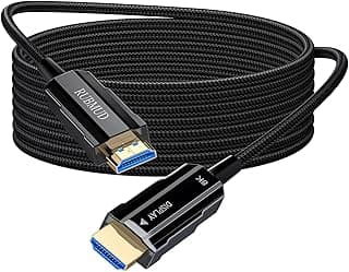 كابل HDMI بصري بدقة 8K، أداء فائق بسرعة 48Gbps، يدعم 8K@60Hz و4K@120Hz، مع تقنية المدى الديناميكي العالي HDR وصوت محيطي Dolby ووضوح مذهل لتجربة ألعاب رائعة والاستمتاع بالمسرح المنزلي، طول 30 م