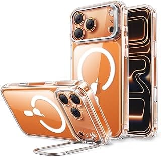 ESR for iPhone 17 Pro Max Case with Stash Stand, Camera Control Cover Compatible with MagSafe, Military-Grade Drop Protection Phone Case for iPhone 17 Pro Max, Scratch-Resistant Back Cover, Clear