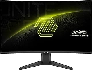 MSI شاشة العاب 276CF E20 من ماج 27 انش 1920×1080 (FHD)، 200 هرتز، مزامنة تكيفية، HDMI، منفذ عرض، تركيب فيسا قابلة للامالة، ارتفاع قابل للتعديل، مكبر صوت، 0.5 مللي ثانية، اسود